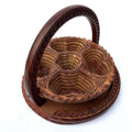 Convertible Carved Wooden Serving Tray - view 1