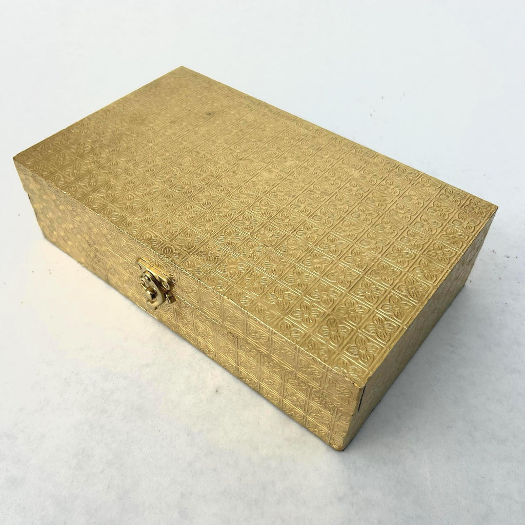 Gold Brass-Plated Jewelry Box - view 2