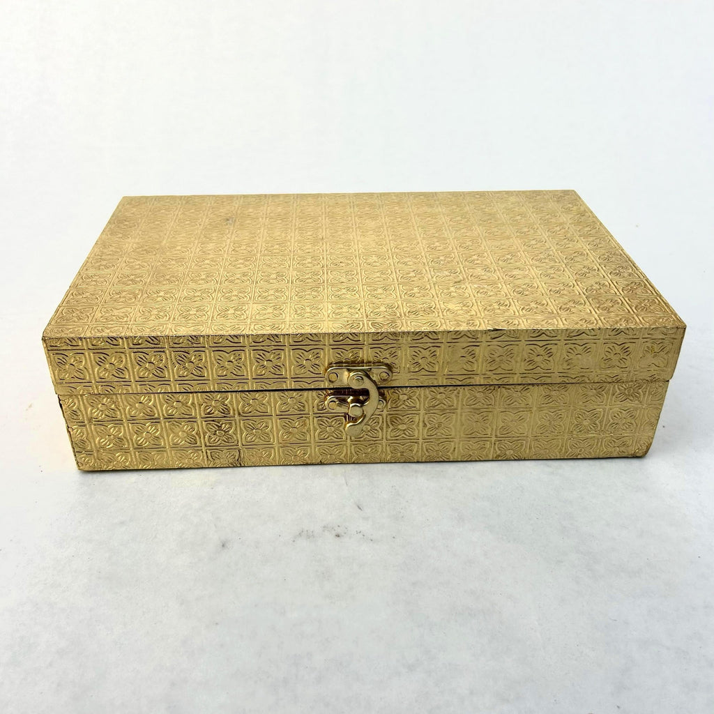 Gold Brass-Plated Jewelry Box - view 4