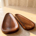 Organic Oval Walnut Tray Set - view 1