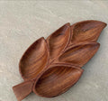 Walnut Leaf Compartment Tray - view 1